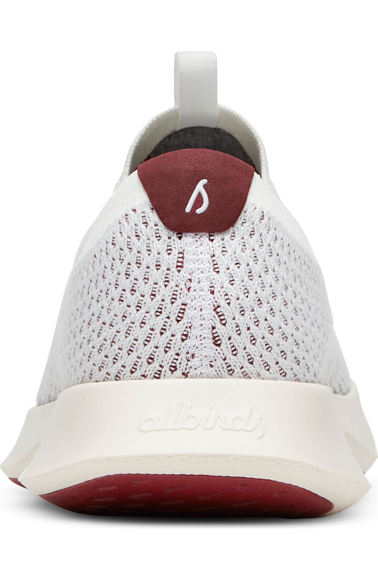 Allbirds Tree Dasher Relay Slip-On Sneaker, Alternate, color, Blizzard/ Thunder Red