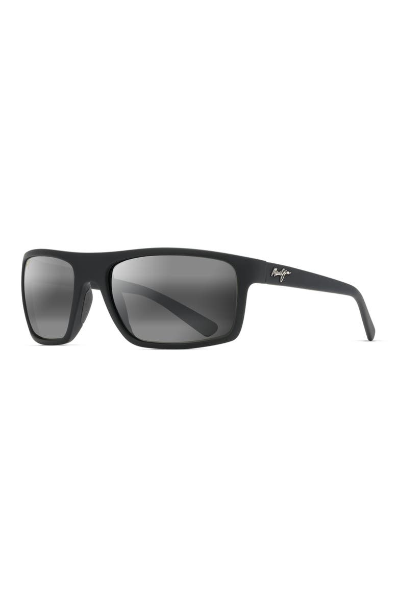 Byron Bay 62mm PolarizedPlus2® Sunglasses, Alternate, color, MATTE BLACK/ NEUTRAL GREY