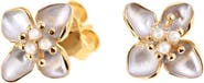 Arte Nova Jewellery White Flower Earrings