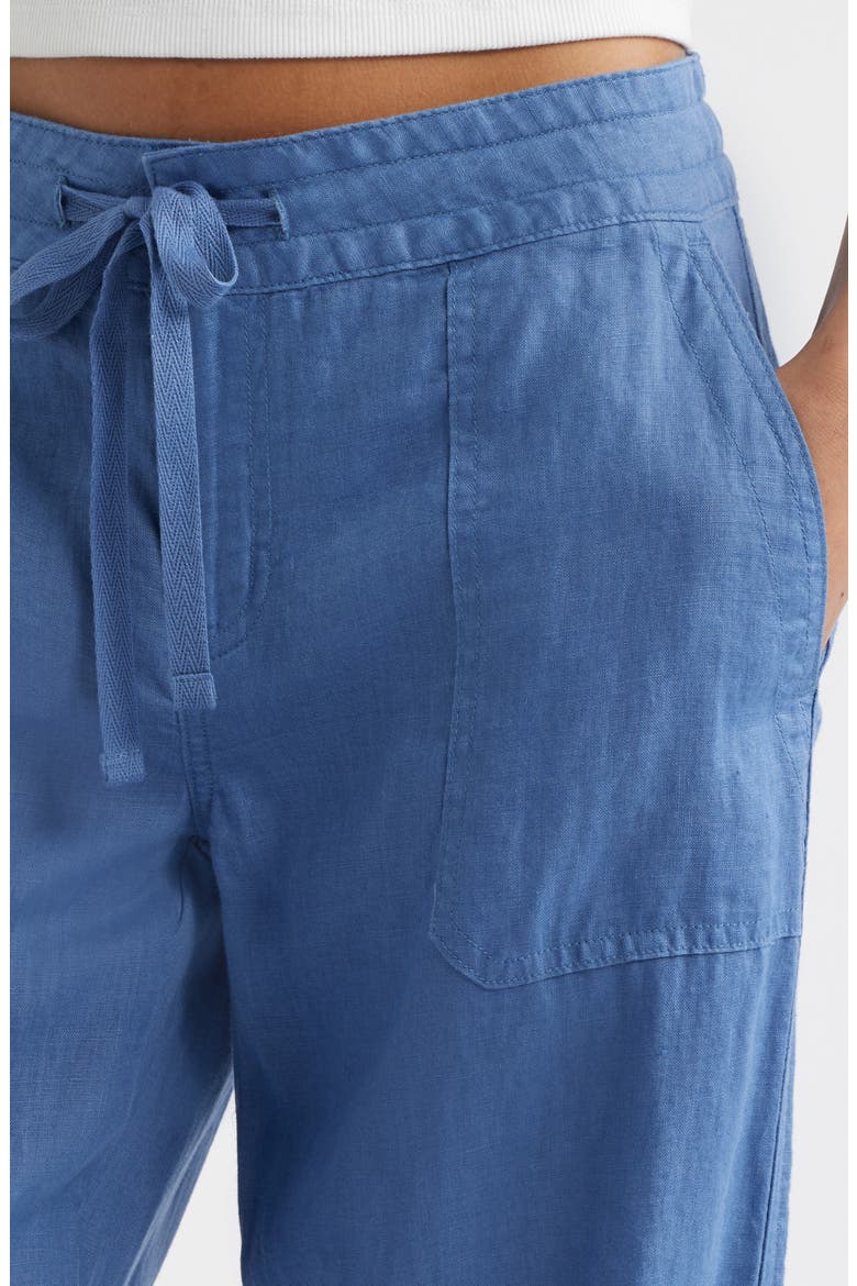 Linen Wide Leg Pants, Alternate, color, CARSON BLUE