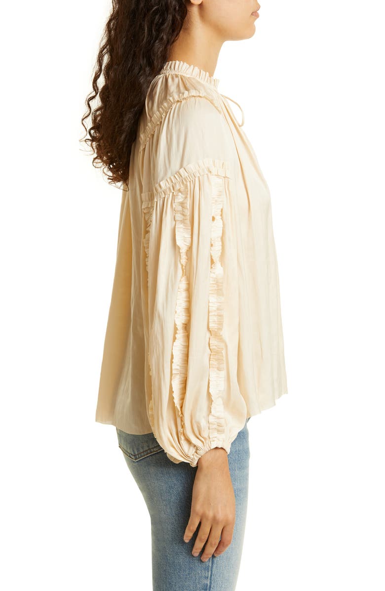 Ulla Johnson Maeve Ruffle Blouse, Alternate, color,
