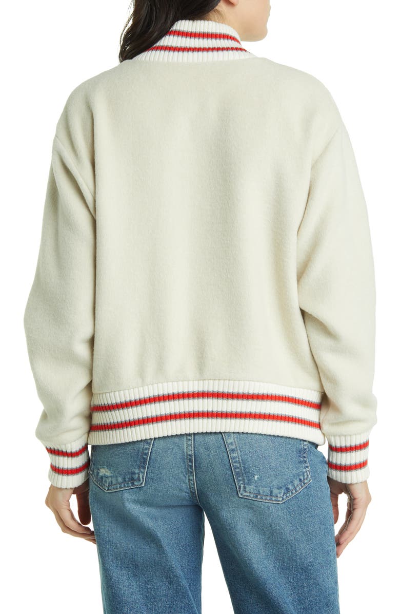 THE GREAT. The Track Bomber Jacket, Alternate, color, 