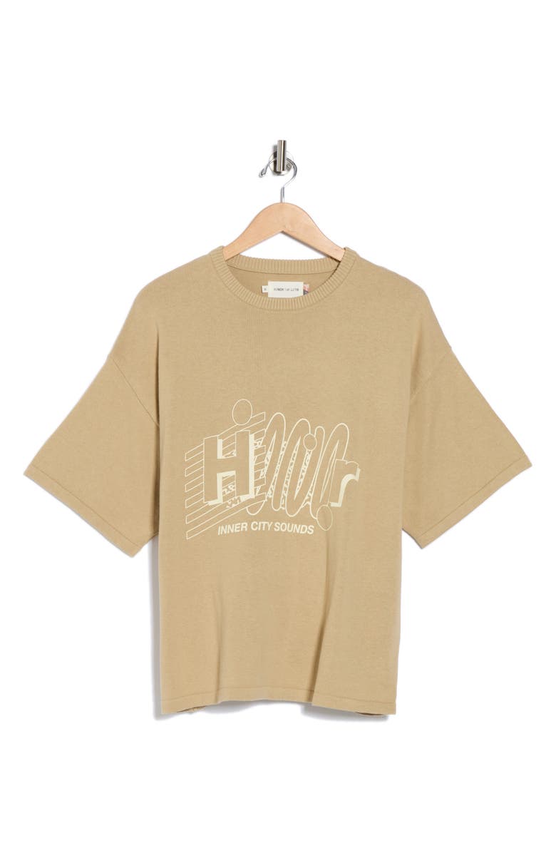 HONOR THE GIFT Sounds Short Sleeve Cotton Sweater, Alternate, color, 