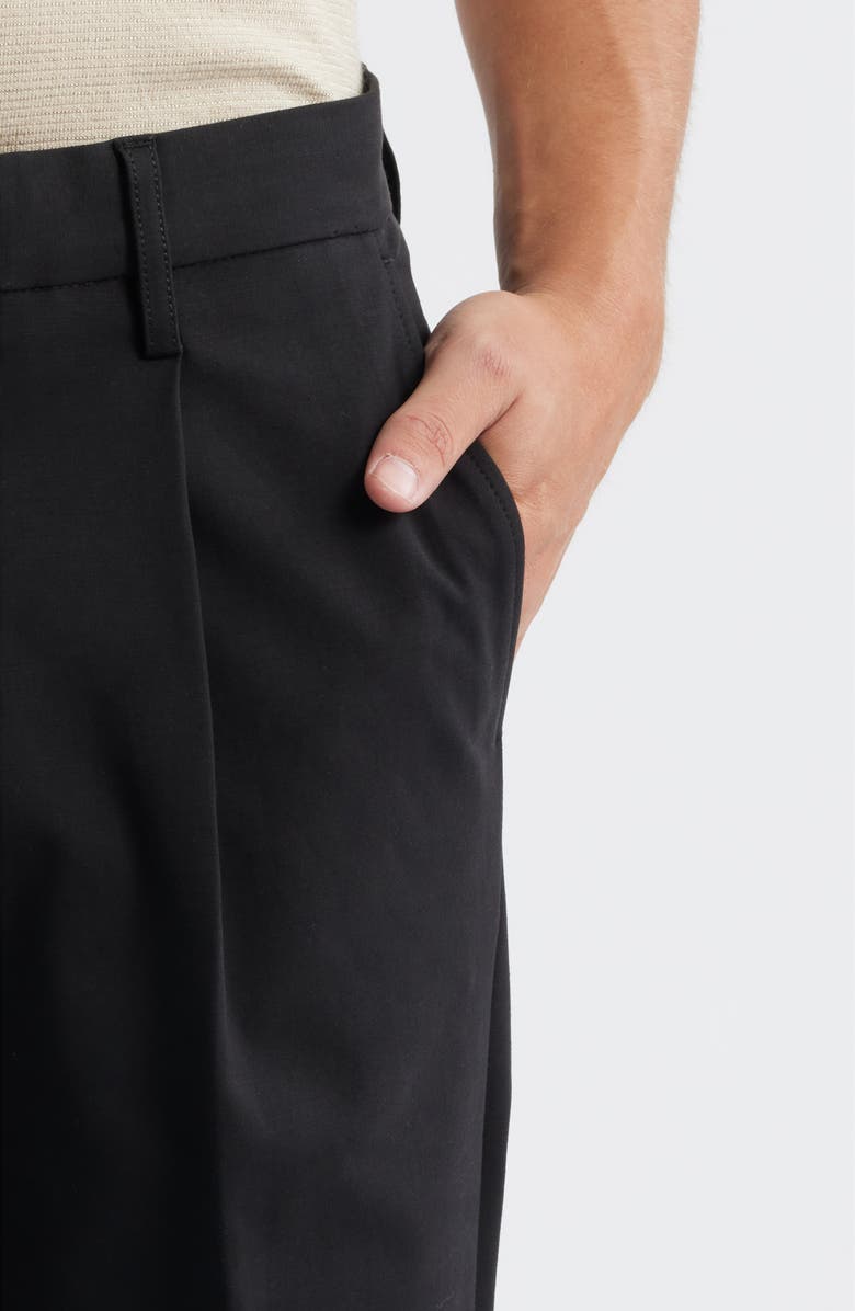 Open Edit Straight Leg Pants, Alternate, color, Black Caviar