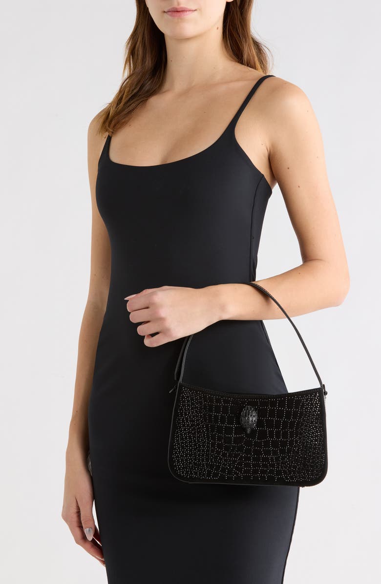 Kurt Geiger London Crystal Embellished Shoulder Bag, Alternate, color,