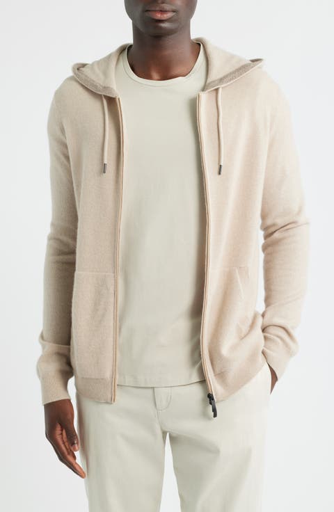 Xander Cashmere Hooded Zip Cardigan