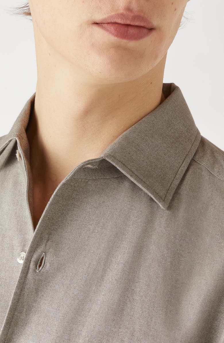 Loro Piana Andre Yarn Dyed Cotton Button-Up Shirt, Alternate, color, 