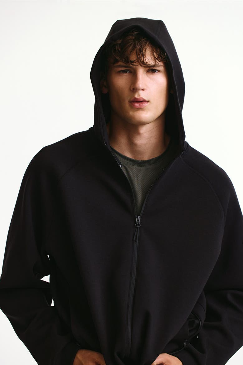 Hooded Activewear Jacket With Drymove, Alternate, color, Black