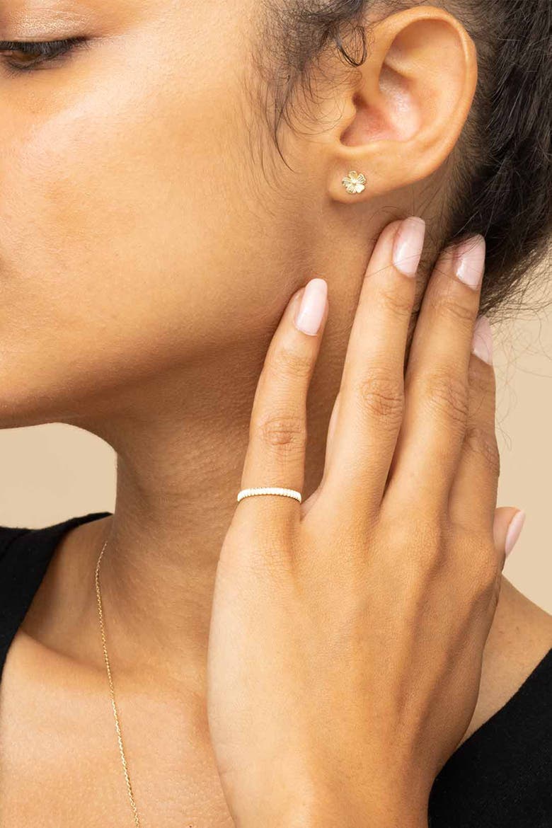 14K Yellow Gold Fresh Bouquet Studs, Alternate, color, Yellow Gold