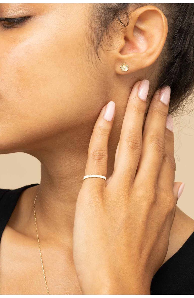 Oradina 14K Yellow Gold Fresh Bouquet Studs, Alternate, color, Yellow Gold