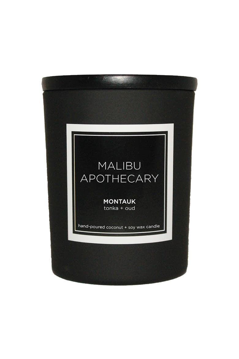 Mini Matte Black Candle, Alternate, color, Montauk