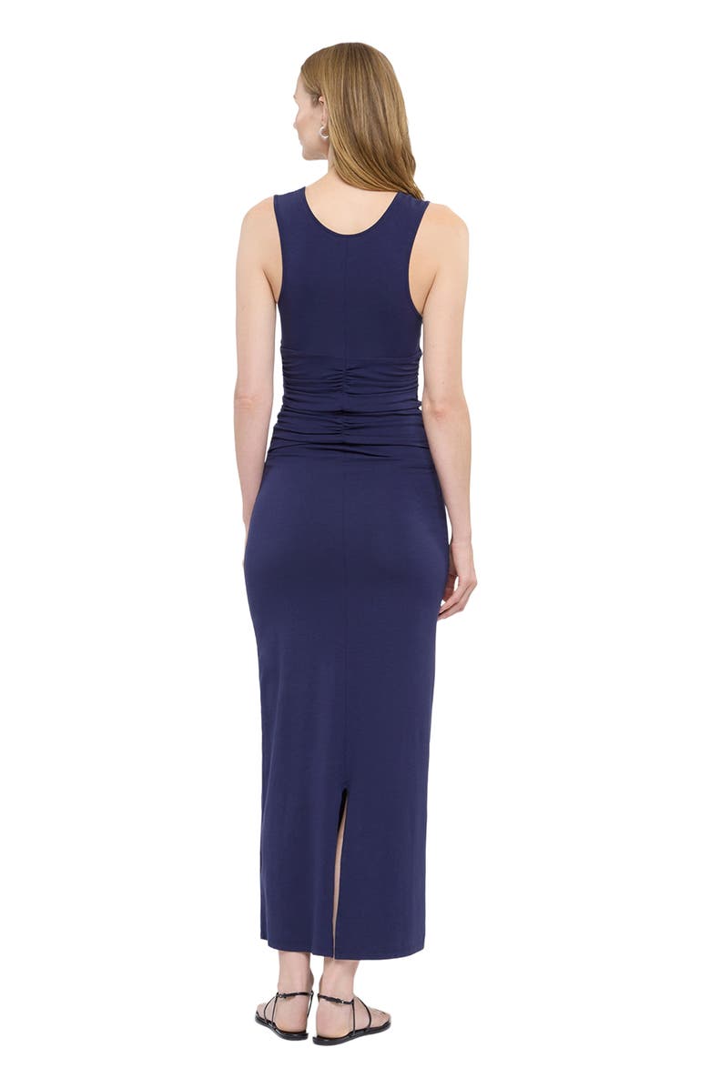 Another Tomorrow Ruched Tank Dress, Alternate, color, Indigo