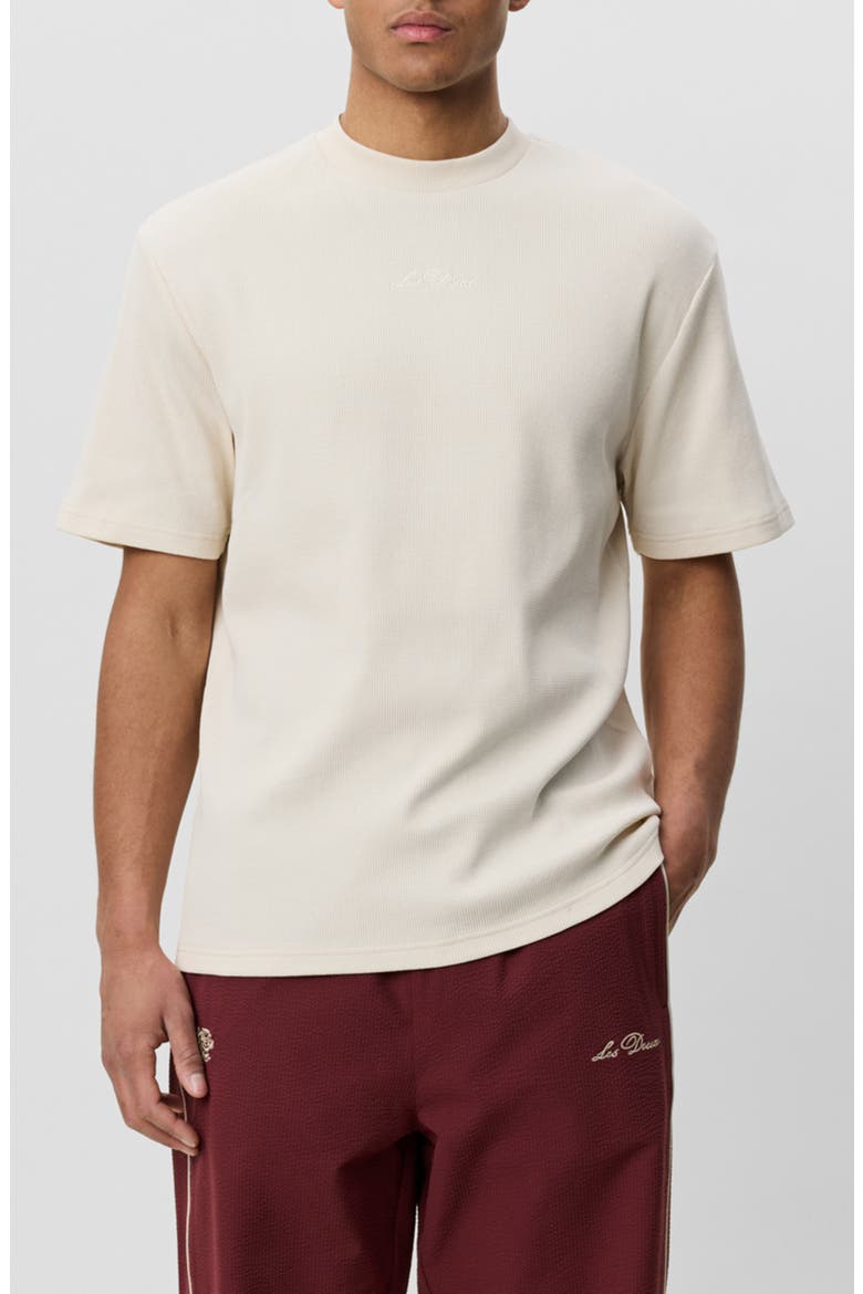 Signature Waffle T-Shirt, Main, color, IVORY