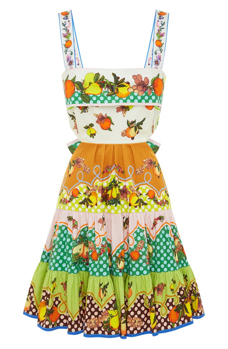 ALEMAIS Lemonis Print Cuotut Organic Cotton Minidress, Alternate, color, Multi