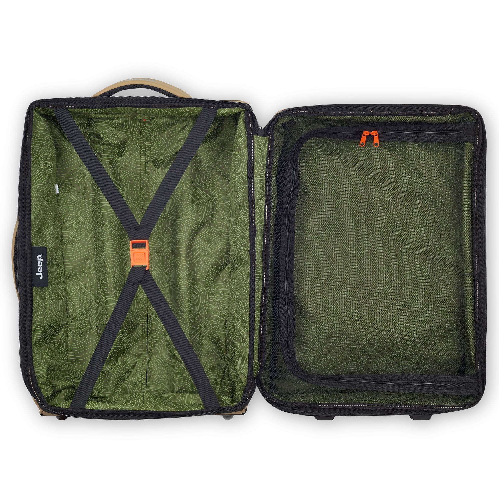 JS006B 20 Inch Two Wheel Rolling Travel Duffle Bag, Alternate, color, Warm Sand