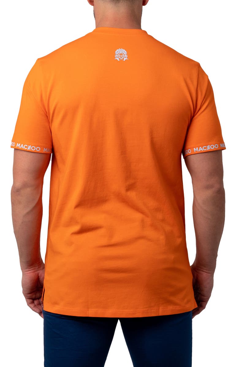 Maceoo Vivaldi Cotton V-Neck T-Shirt, Alternate, color, Orange