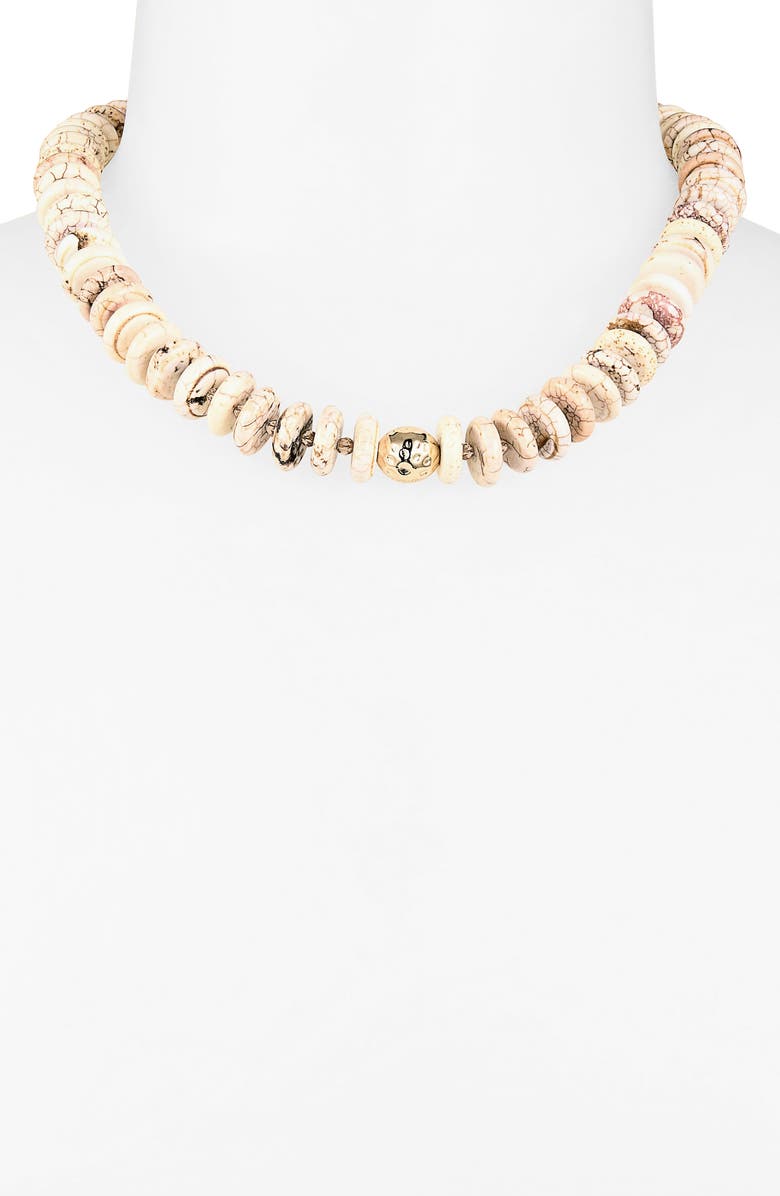 Panacea Howlite Collar Necklace, Alternate, color, Ivory