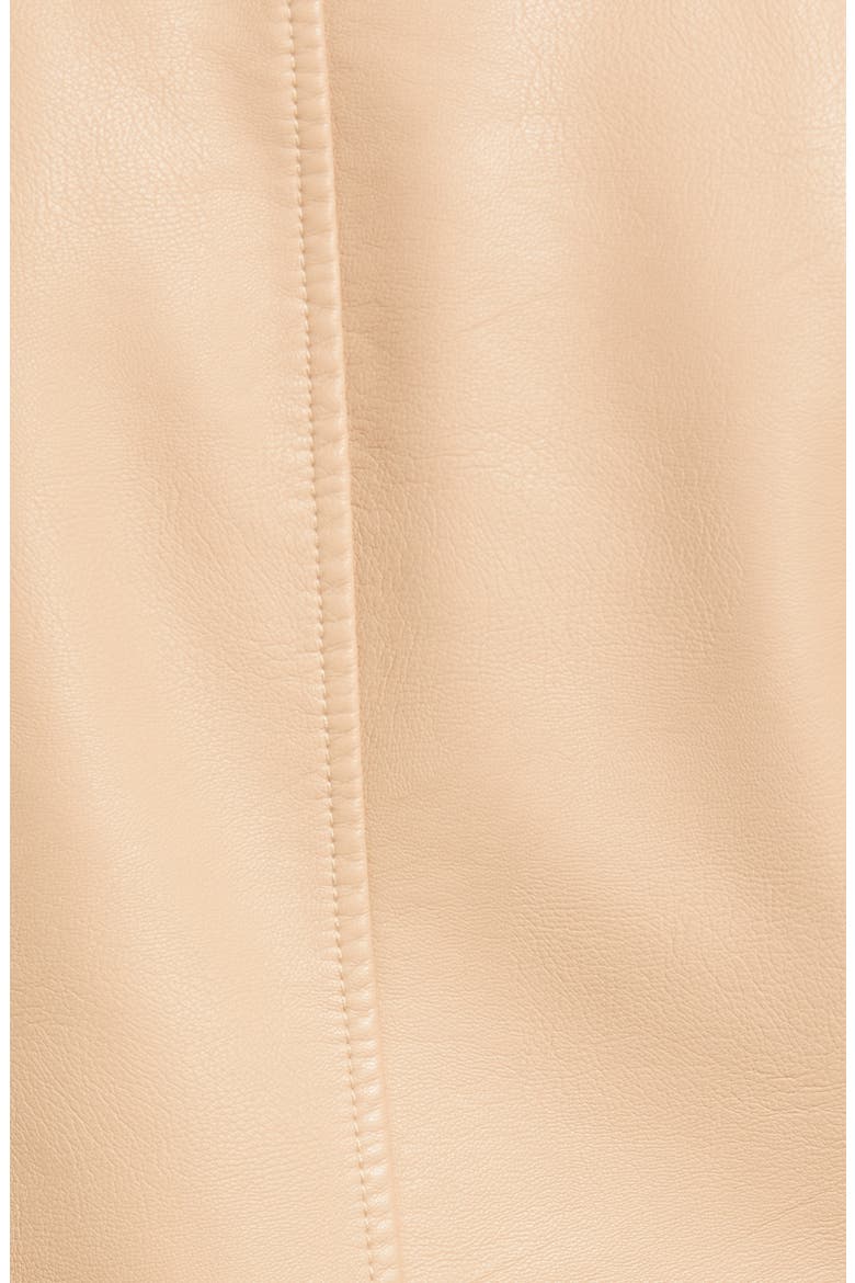 Levi's® Faux Leather Moto Jacket, Alternate, color, BISCOTTI