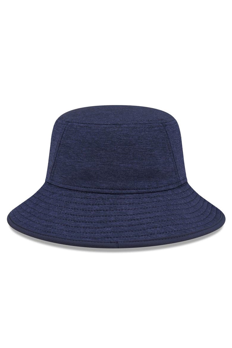 Men's New Era Heather Navy New England Patriots Bucket Hat, Alternate, color, Navy