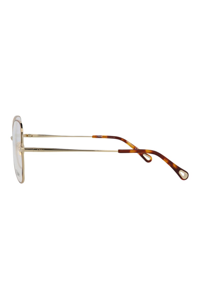 Core 56mm Cat Eye Optical Glasses, Alternate, color, HAVANA GOLD TRANSPARENT