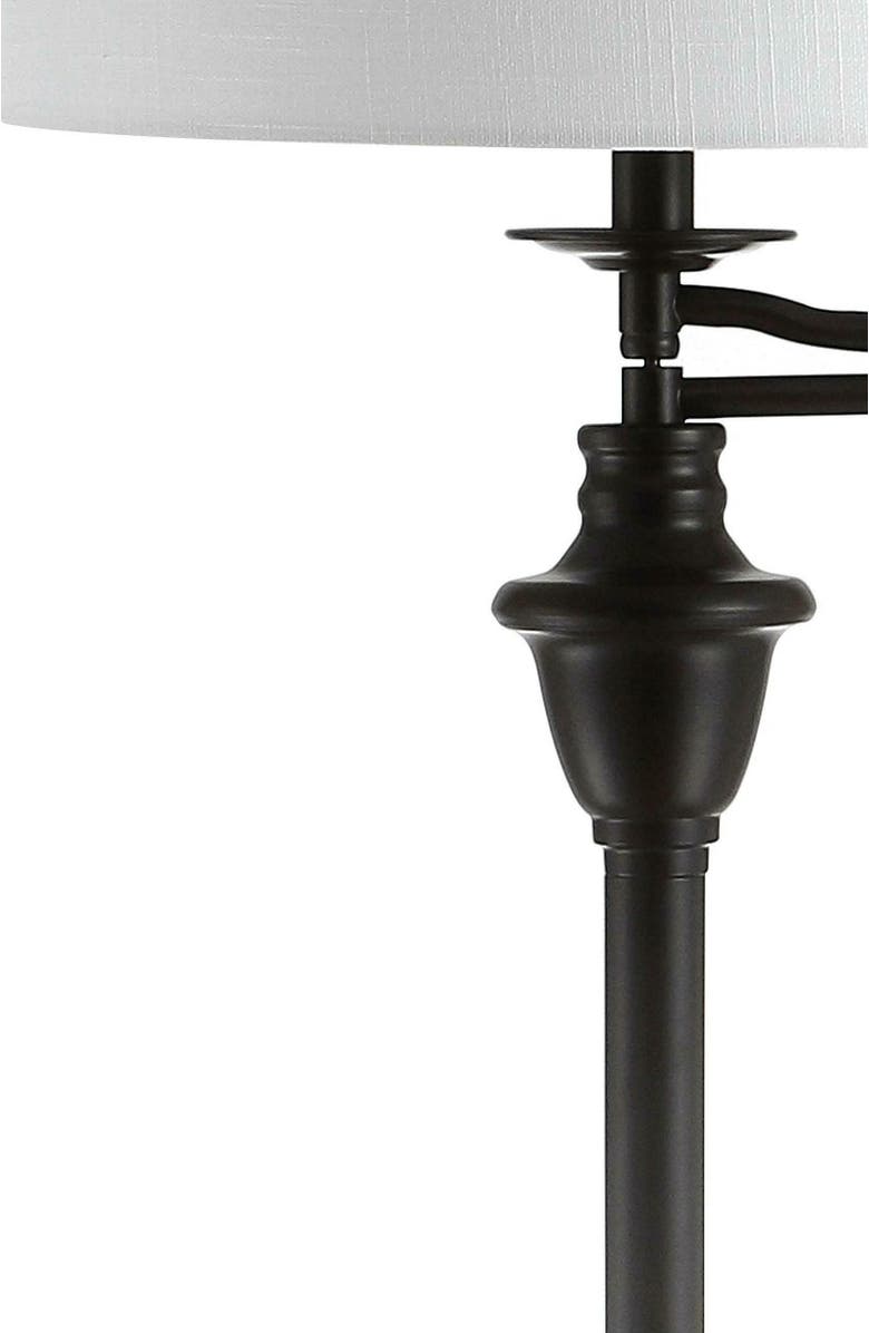 JONATHAN Y Cora 60" Metal/Glass LED Side Table and Floor Lamp, Alternate, color,