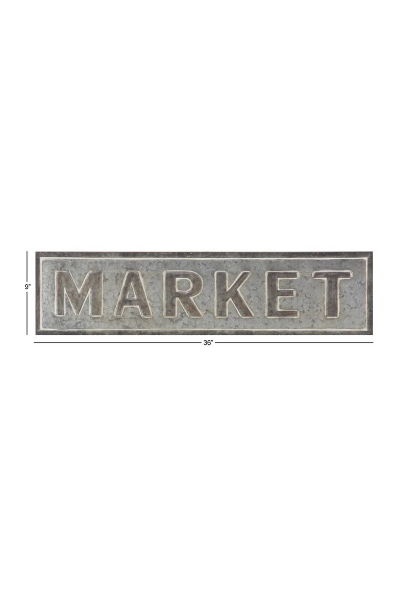 Gray Iron Farmhouse Wall Decor, Alternate, color, GREY