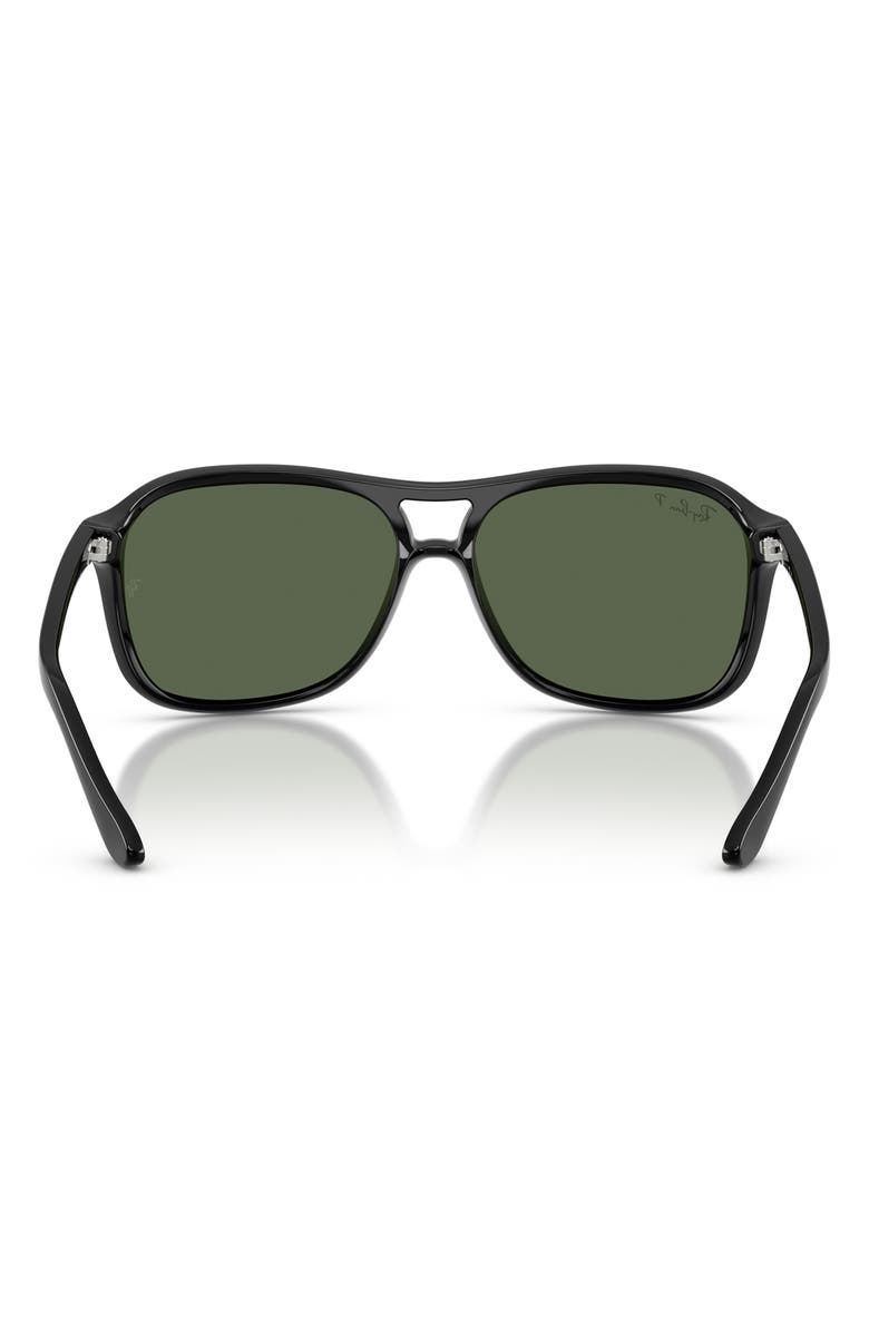 Ray-Ban 60mm Square Sunglasses, Alternate, color, Black