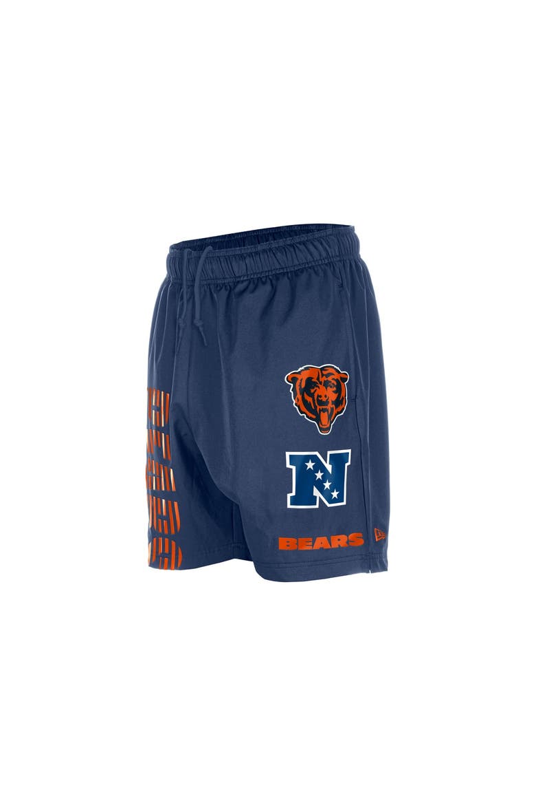 Men's New Era  Navy Chicago Bears Match Shorts, Alternate, color, Navy