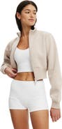 COTTON ON BODY Women's Active Plush Fitted Zip Through