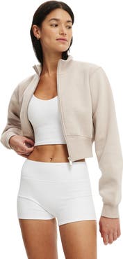 COTTON ON BODY Women's Active Plush Fitted Zip Through