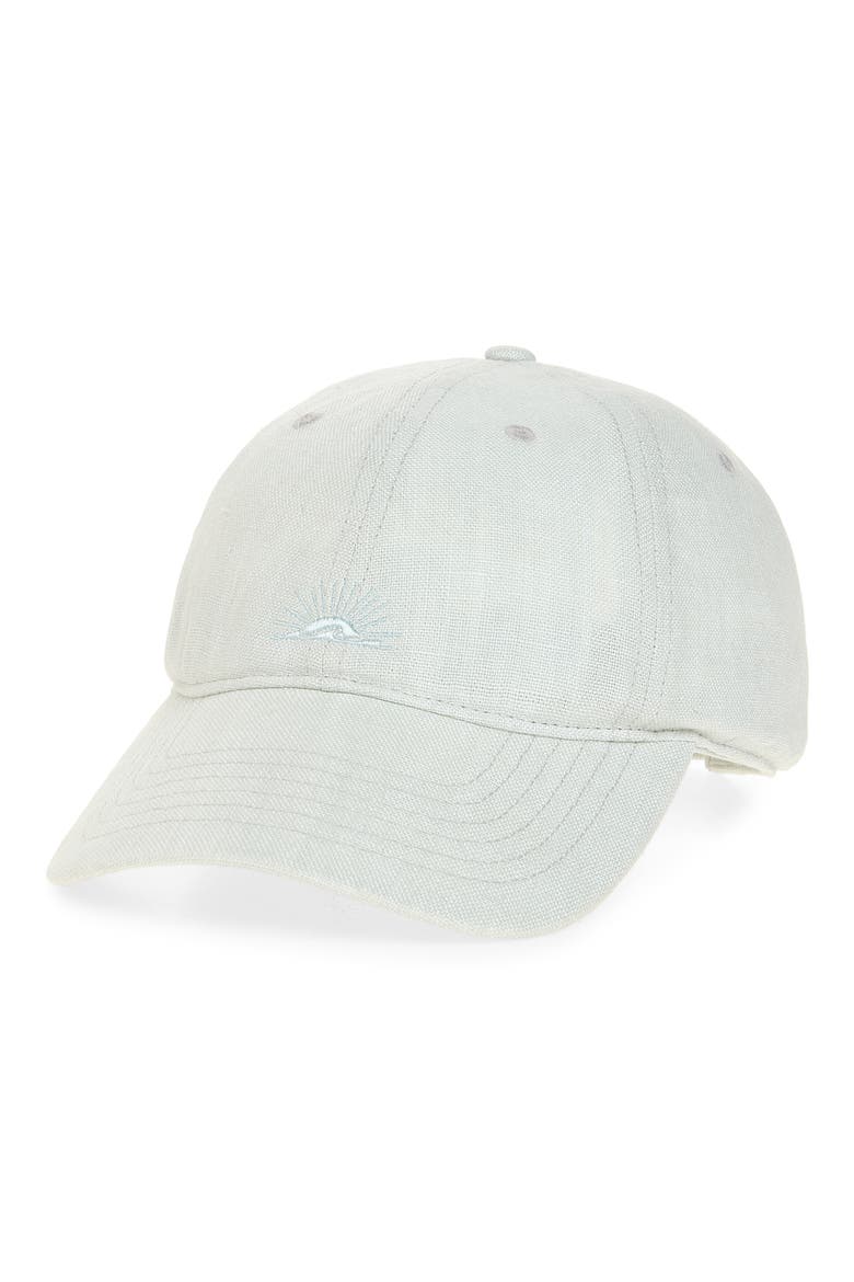 Linen Baseball Cap, Main, color, LIGHT BLUE