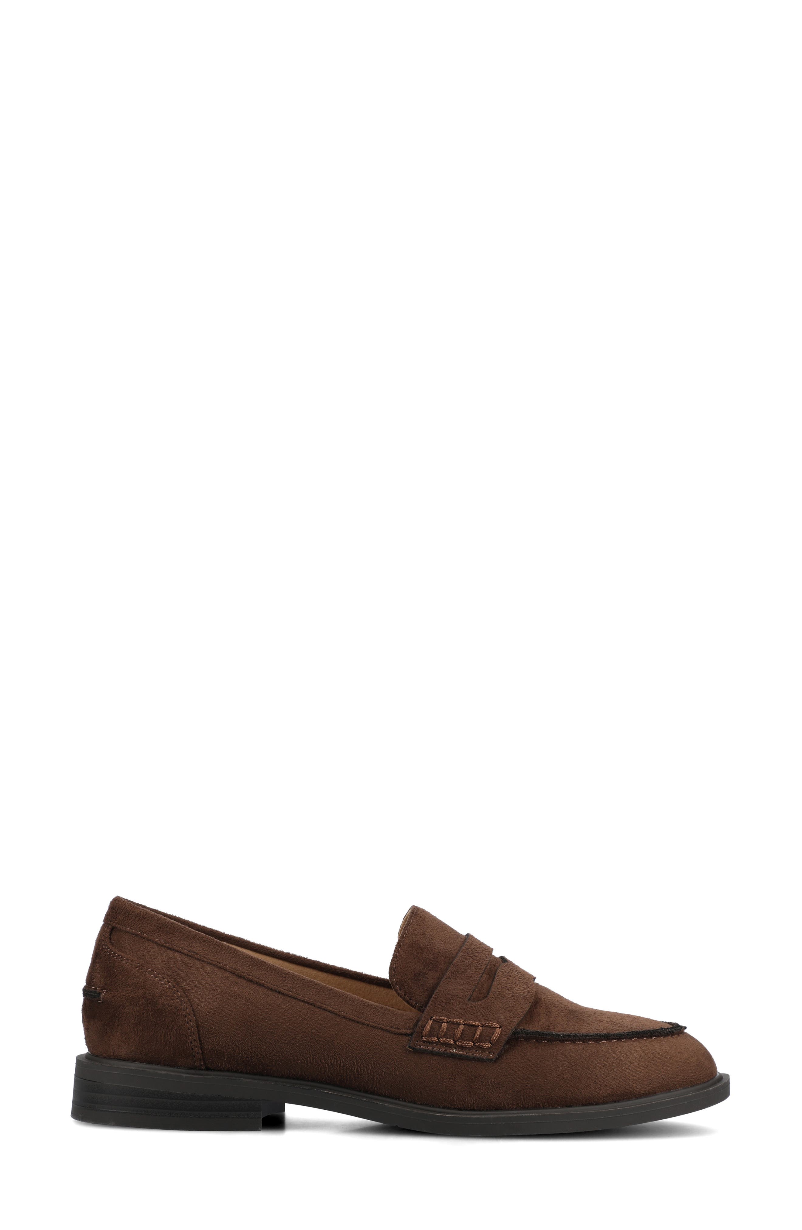 Brooks Penny Loafer, Alternate, color, CHOCOLATE