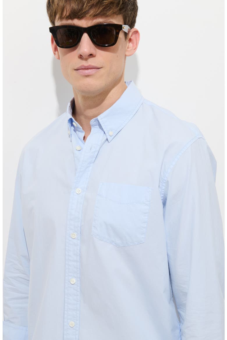 Standard Button-Down Shirt, Alternate, color, CALM BLUE