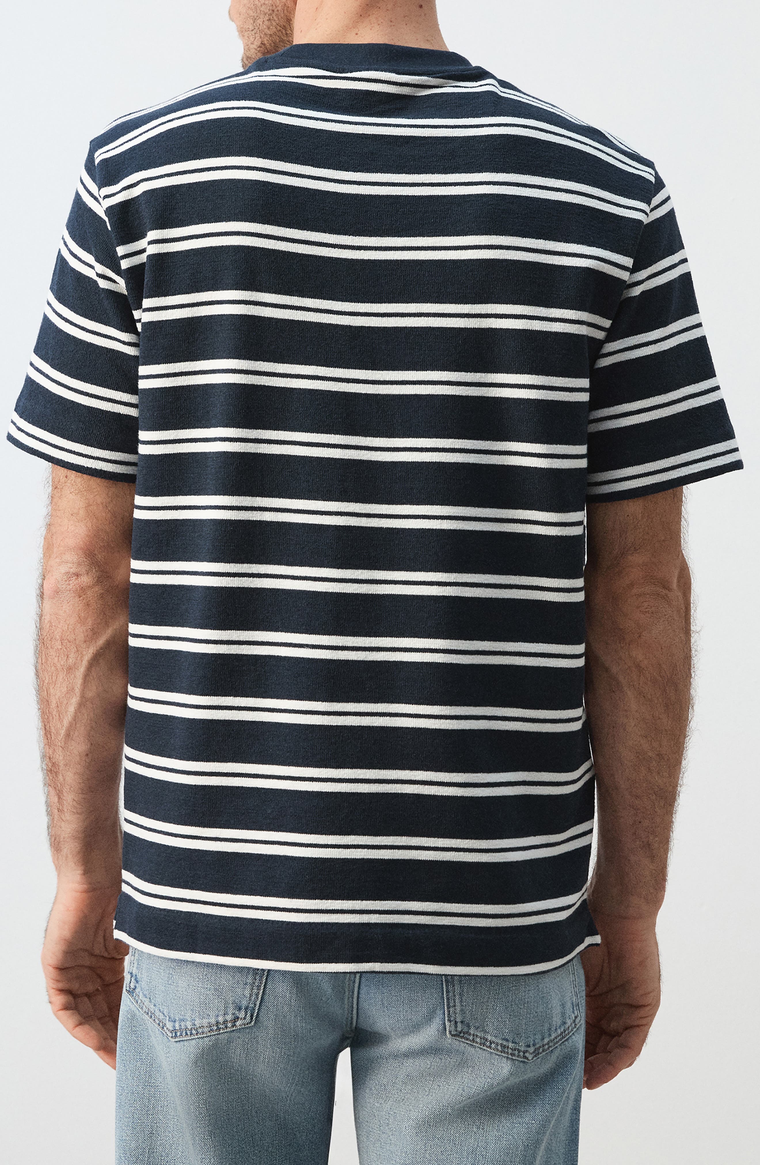 Regular Fit Stripe Cotton Blend T-Shirt - image 4