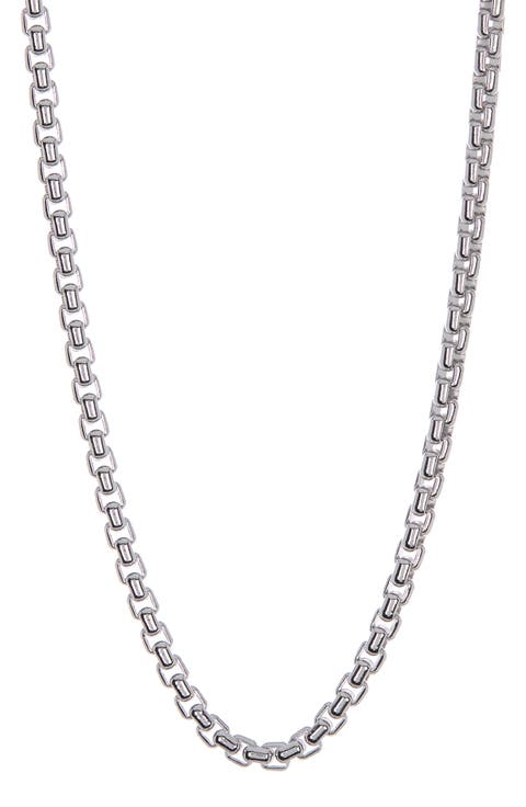Sterling Silver Box Chain Necklace