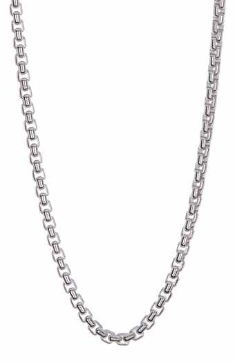 EFFY Sterling Silver Box Chain Necklace