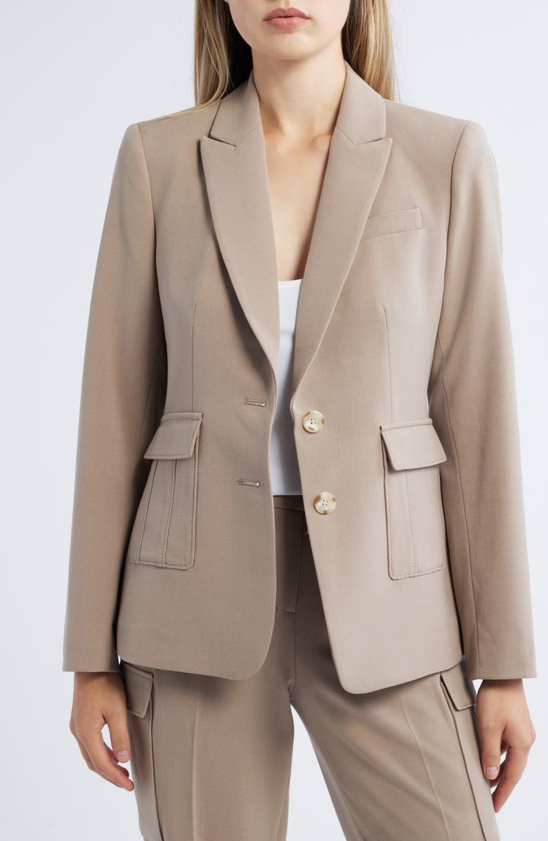 Tahari ASL Cargo Pocket Blazer, Alternate, color,