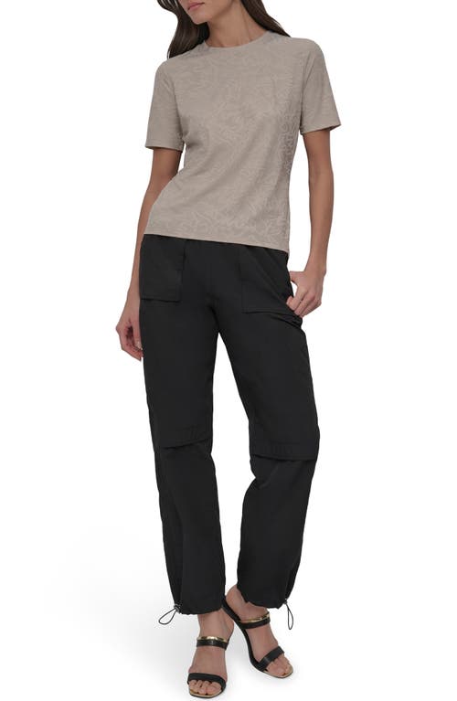 Dkny Graffiti Jacquard Knit To P In Pebble