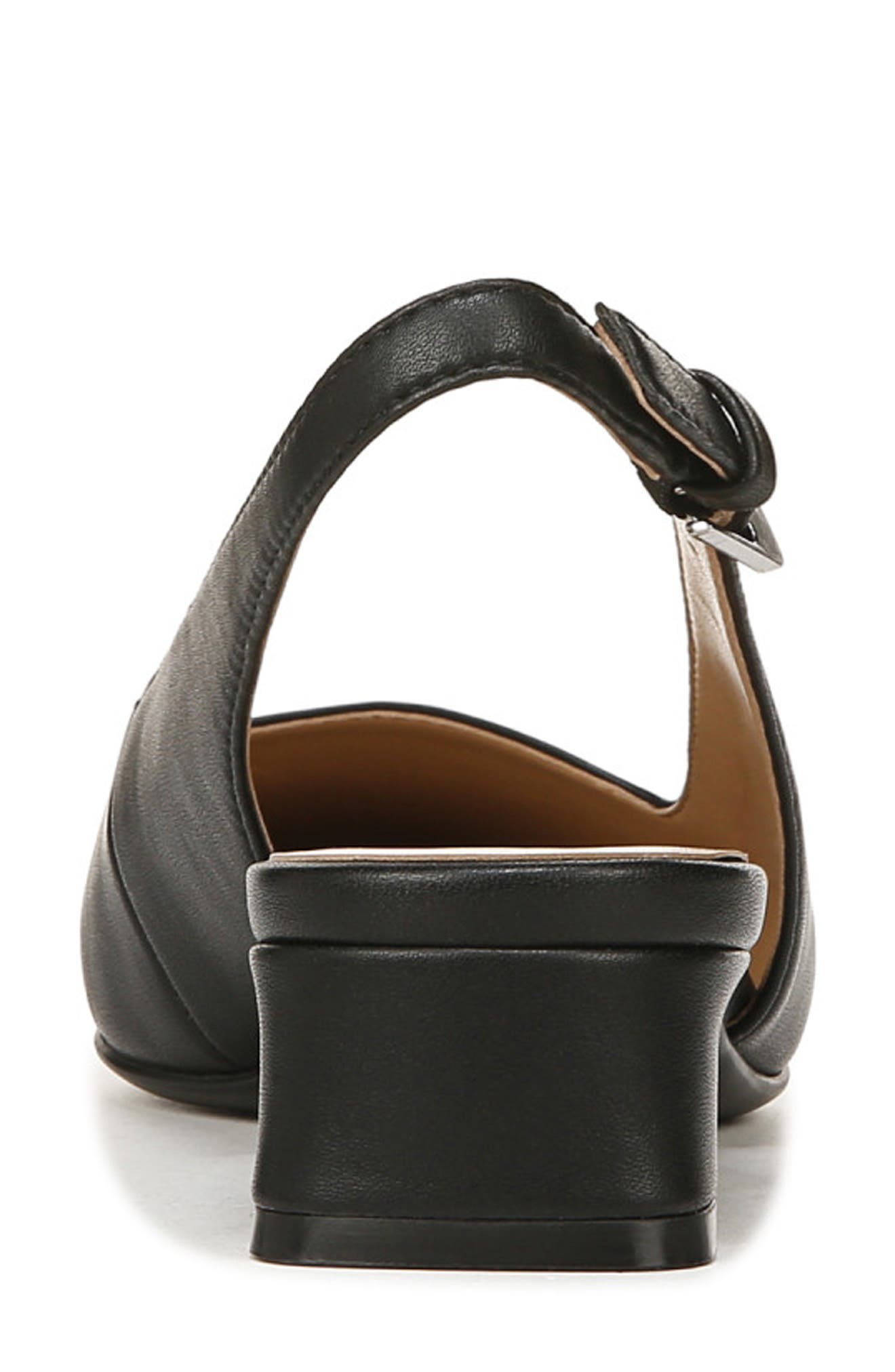 Naturalizer Ginger Slingback Pump, Alternate, color, Black Synthetic