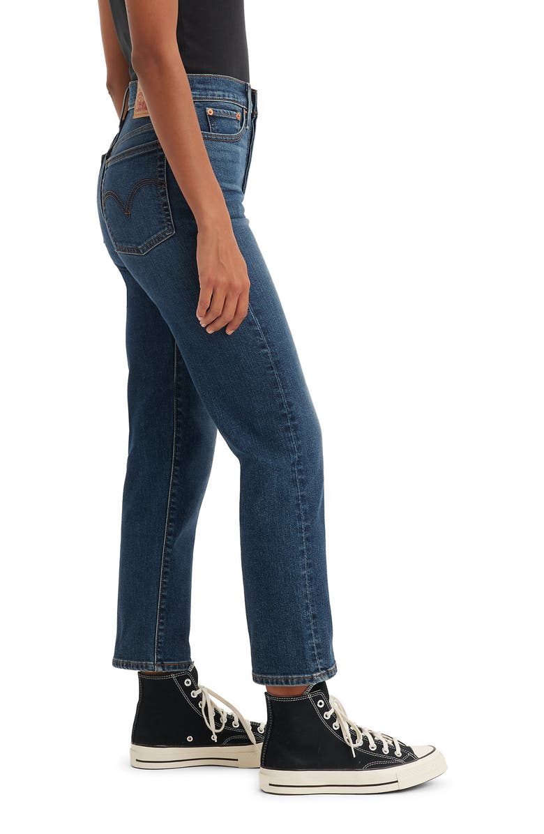 Levi's<sup>®</sup> Wedgie High Waist Straight Leg Jeans, Alternate, color, Indigo Here We Go