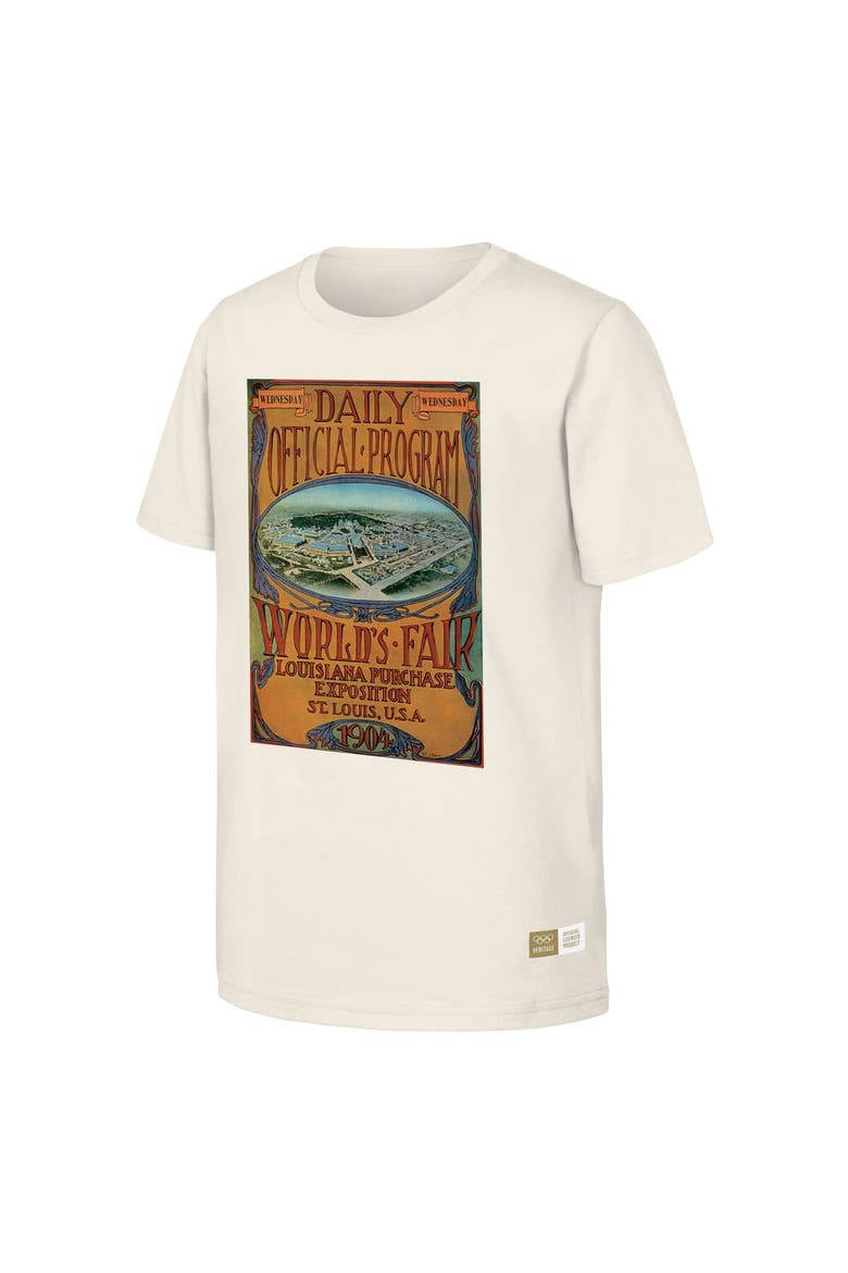 Men's  Natural 1904 St. Louis Games Olympic Heritage T-Shirt, Alternate, color, Natural