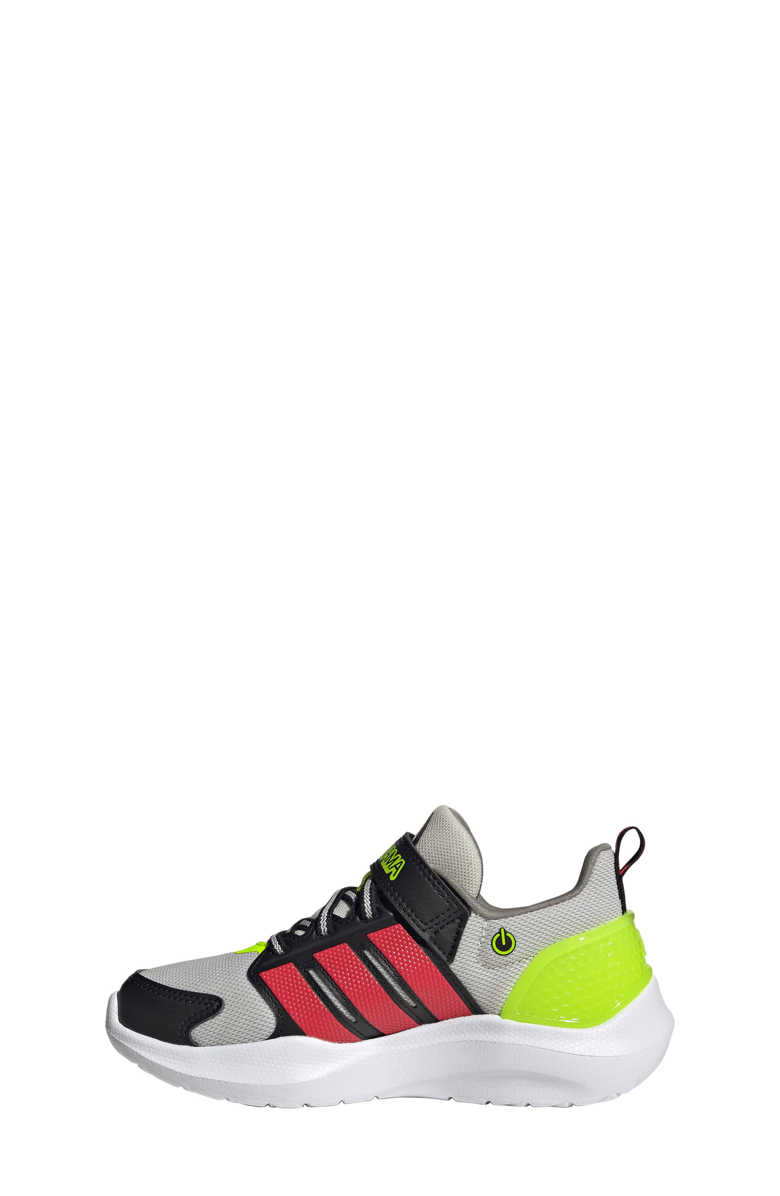 adidas Kids' Lightorama Sneaker, Alternate, color, Grey/ Red/ Lemon