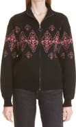 PAIGE Fabienne Wool Blend Zip-Up Sweater