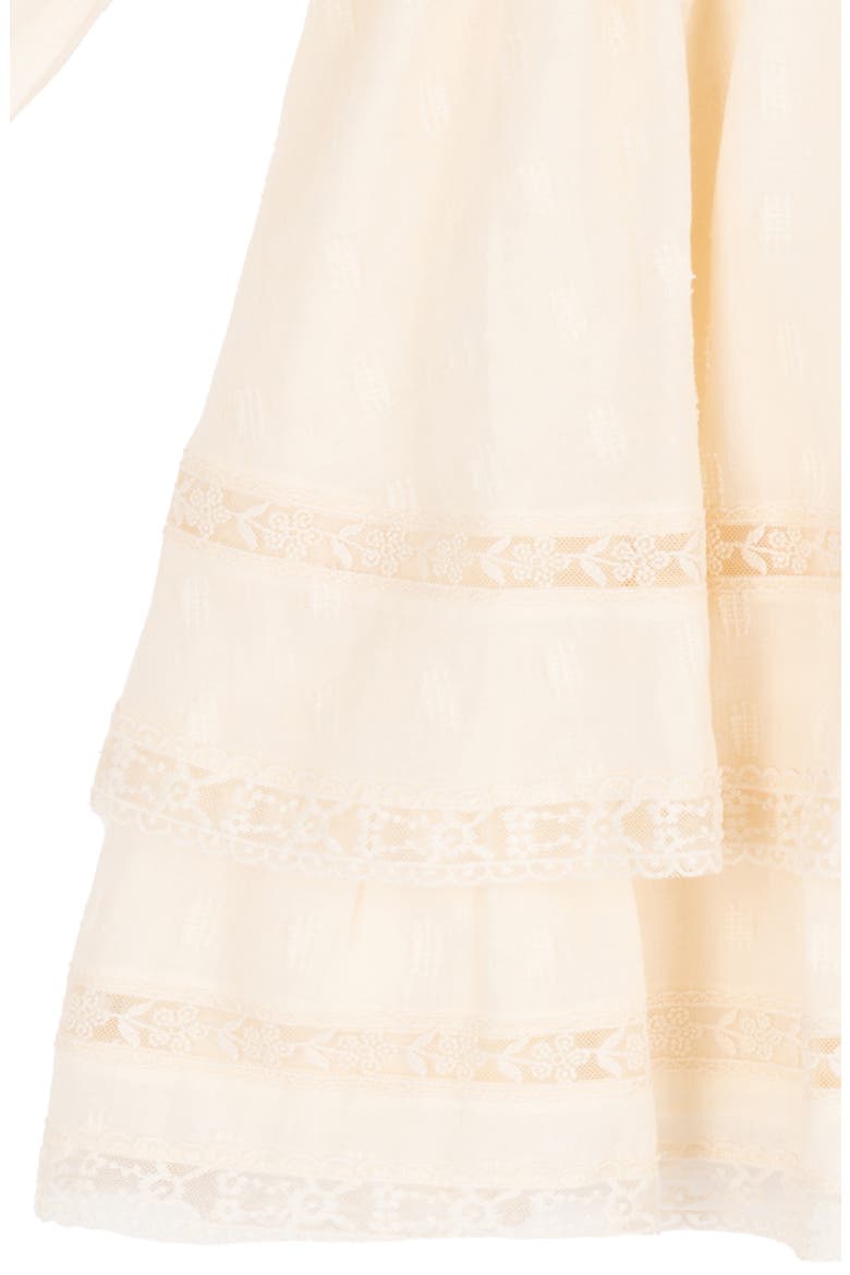Kids' Smocked Tiered Hem Dress, Alternate, color, IVORY