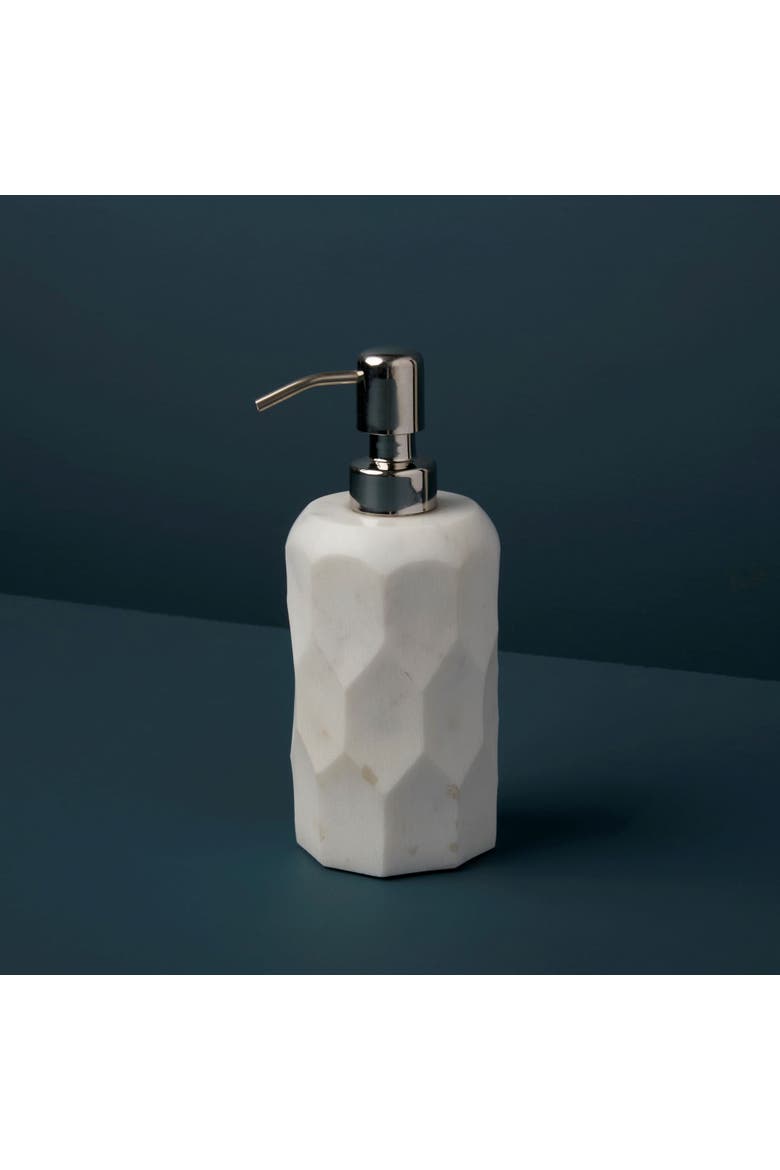 Vittoria Marble Soap Dispenser, Alternate, color, White