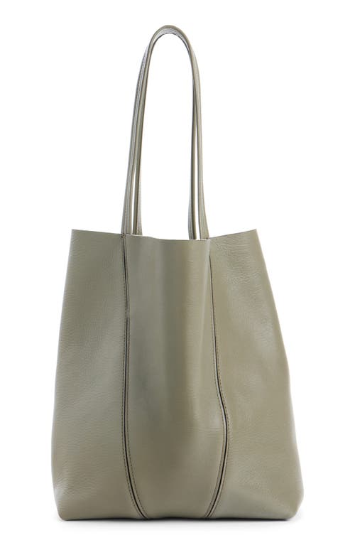 Chloé Spin Leather Tote In Green