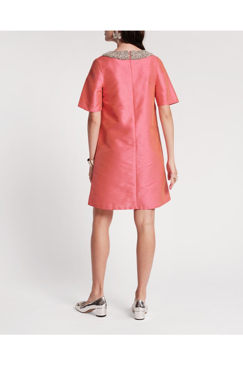 Tabby Shift Dress, Alternate, color, Coral