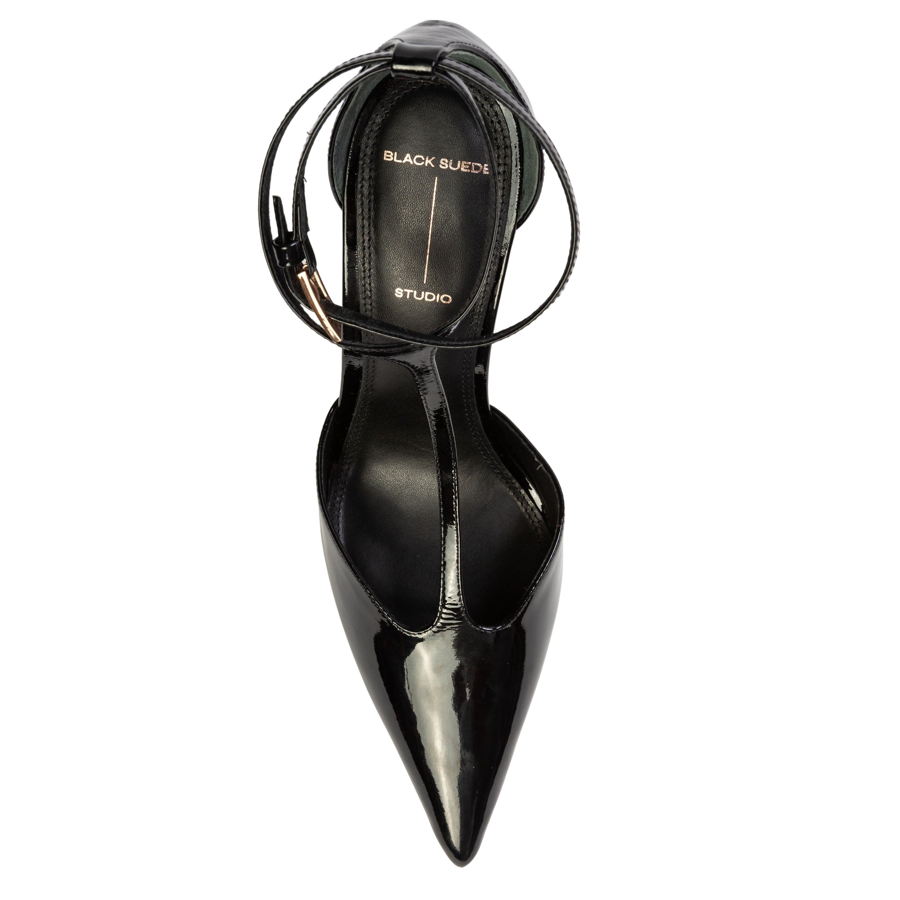 BLACK SUEDE STUDIO Ruby 100 Pump, Alternate, color, Black Patent