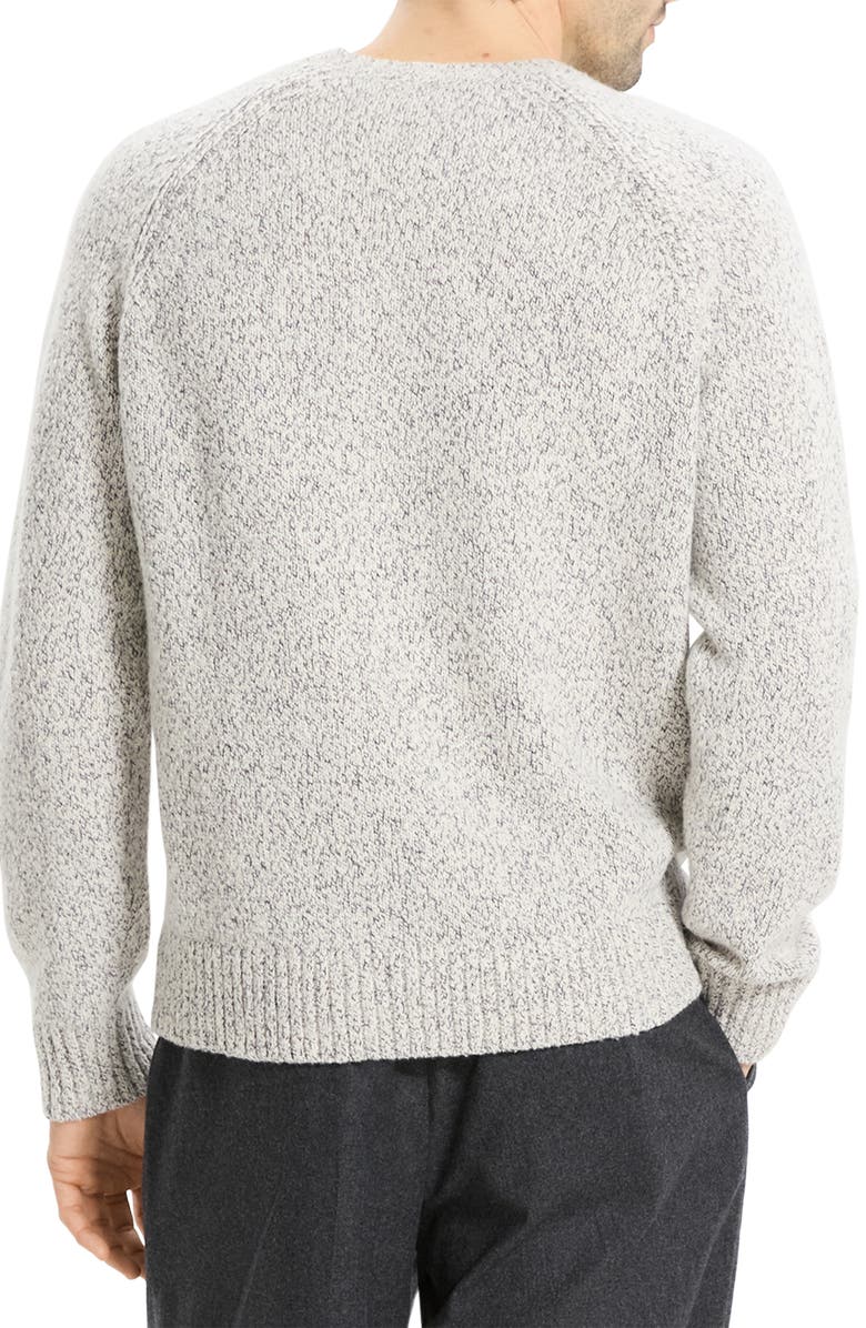 Theory Soft Twist Wool Blend Sweater, Alternate, color, Black Heather