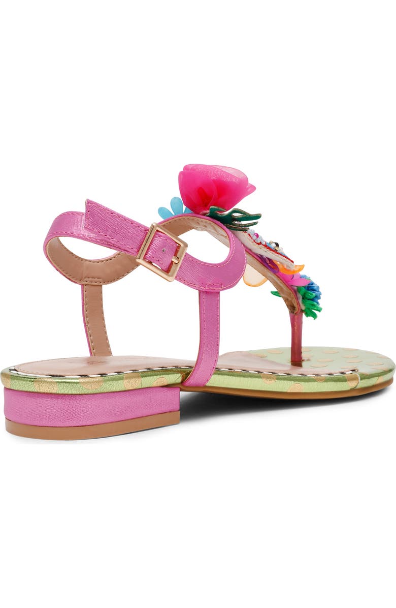 Betsey Johnson Murphee T-Strap Sandal, Alternate, color, Pink Multi